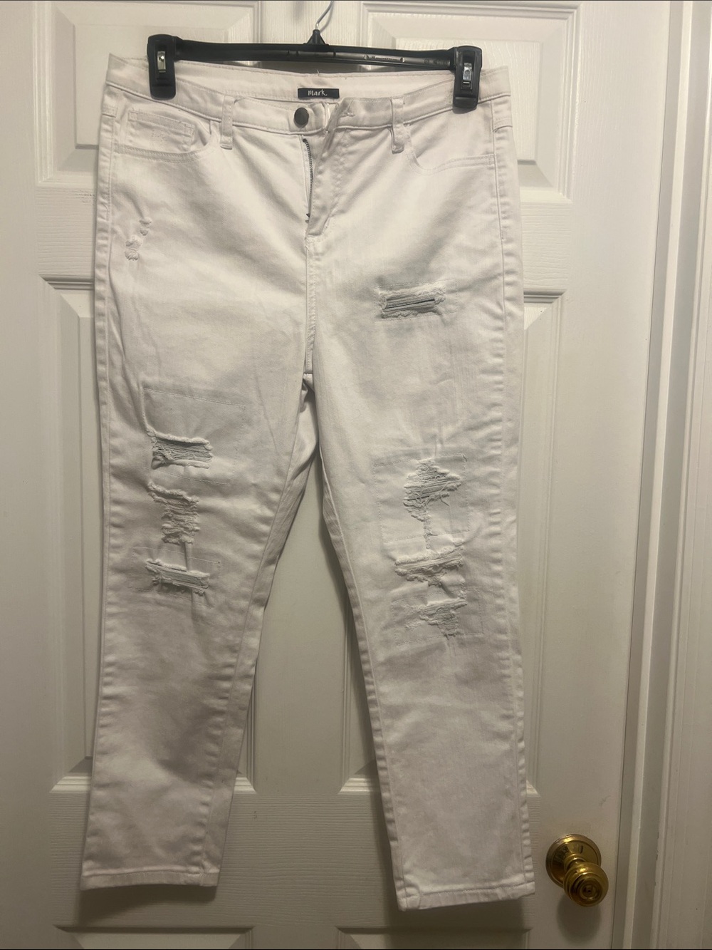 mark. White Distressed Skinny Jeans